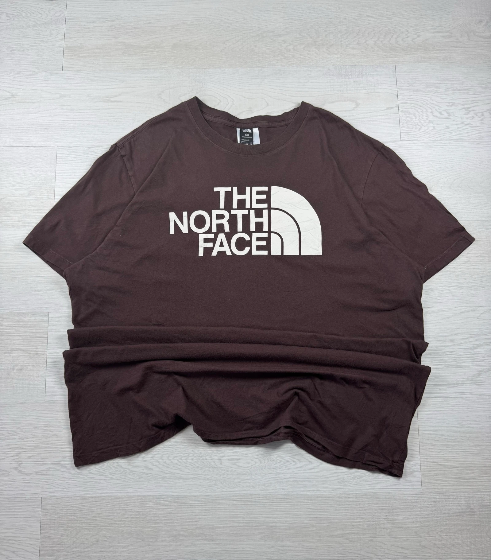 The North Face Big Logo Brown T-Shirt XL Circular Design